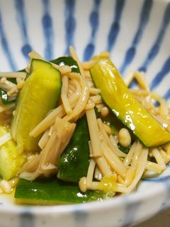 きゅうりのなめ茸和え♪とろっとさっぱり♪-レシピのメイン写真