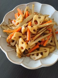 蓮根のきんぴらごぼう⭐お弁当に-レシピのメイン写真