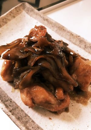鶏もも肉と舞茸の照り焼きソース仕立て♡-レシピのメイン写真