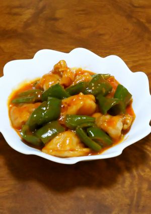 鶏肉とピーマンのチリソース-レシピのメイン写真