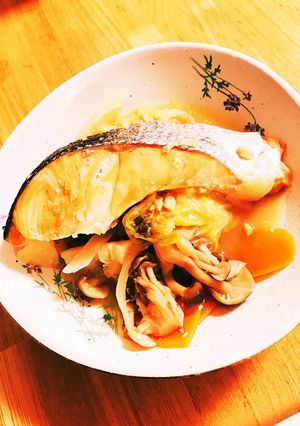 簡単！フライパンで鮭ちゃんちゃん焼き-レシピのメイン写真
