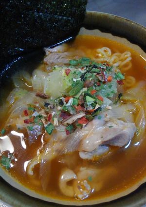 鶏ねぎ塩の辛ラーメン-レシピのメイン写真