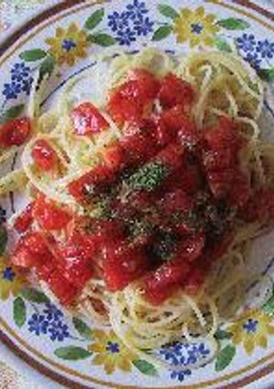 夏の冷たいトマトパスタ-レシピのメイン写真
