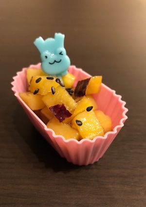 お弁当に☆レンチンでさつまいもの甘煮♡-レシピのメイン写真