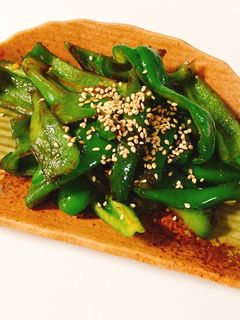 お弁当に是非♬ ピーマンの甘辛炒め-レシピのメイン写真