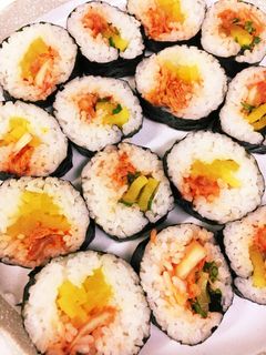 簡単!キムチとたくあんの海苔巻き-レシピのメイン写真