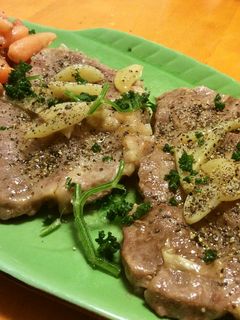 豚肉のにんにく醤油ソテー 人参添え-レシピのメイン写真