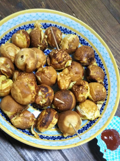 たこ焼き器でアメリカンドッグ♡おやつ-レシピのメイン写真