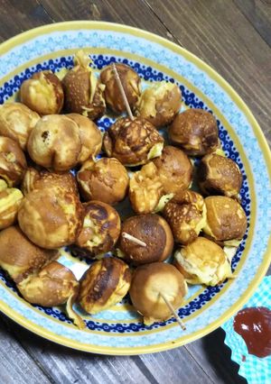 たこ焼き器でアメリカンドッグ♡おやつ-レシピのメイン写真