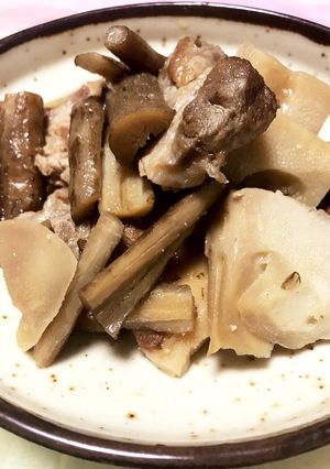 筍とごぼうのごろごろ煮 豚肩ロースで！-レシピのメイン写真