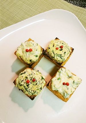 厚揚げ・ハーブクリチのせ焼き-レシピのメイン写真