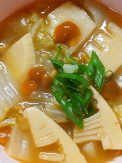 簡単♬たけのこと白菜 なめこの中華煮✾-レシピのメイン写真