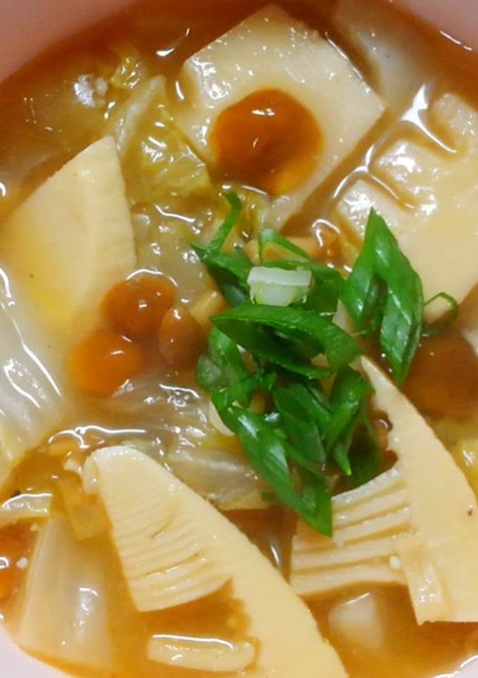 簡単♬たけのこと白菜 なめこの中華煮✾-レシピのメイン写真