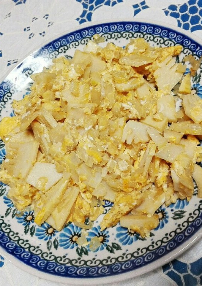筍と玉ねぎと卵の炒め物-レシピのメイン写真