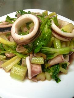イカとセロリの胡椒炒め-レシピのメイン写真
