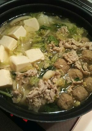 休肝日に★白菜たっぷりシンプルぶっこみ鍋-レシピのメイン写真