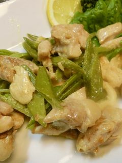 スナップえんどうと鶏もものマヨ炒め-レシピのメイン写真