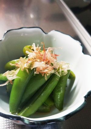 たったこれだけ！スナップエンドウの煮浸し-レシピのメイン写真
