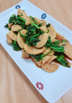 たけのことほうれん草のごま味噌炒め-レシピのメイン写真