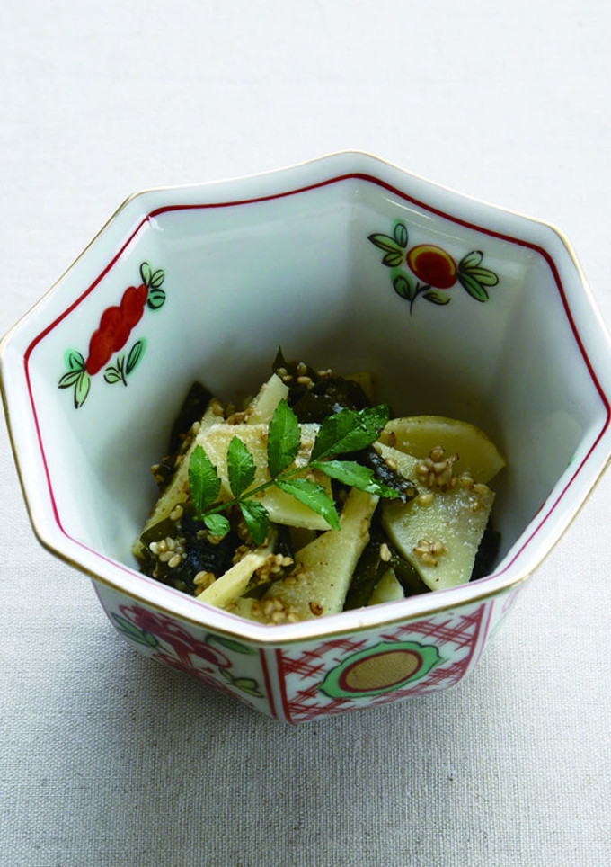 たけのこと新わかめのごま酢和え-レシピのメイン写真