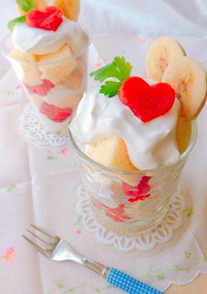 野菜ジュースde可愛いハートのトライフル-レシピのメイン写真