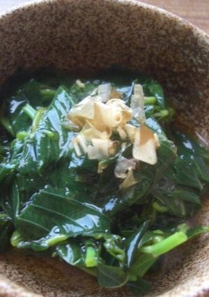 モロヘイヤと鰹節の酢の物-レシピのメイン写真