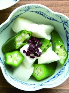 長芋とオクラの酢の物-レシピのメイン写真
