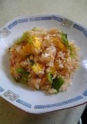 明太子レタスチャーハン-レシピのメイン写真