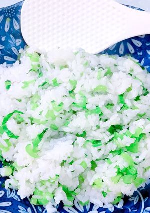 春色☆小松菜の茎で菜飯-レシピのメイン写真
