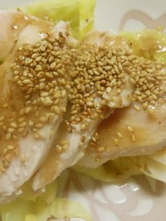 春キャベツと鳥むね肉の塩だれサラダ-レシピのメイン写真