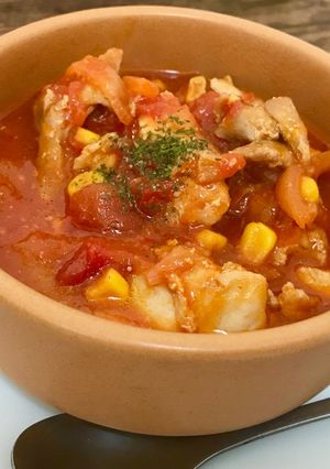 鶏もも肉のトマト煮込み-レシピのメイン写真