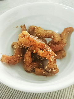 男の鶏皮から揚げ-レシピのメイン写真