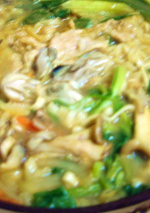 カレー味でみそ鍋風-レシピのメイン写真