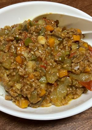 夏野菜ドライカレー-レシピのメイン写真