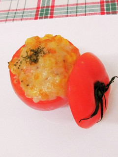 栄養士の卵☆トマトカップのポテサラチーズ-レシピのメイン写真