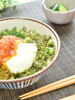 ぶっかけ海苔の明太温玉丼-レシピのメイン写真