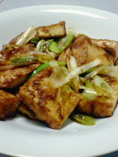 おつまみにいかが?厚揚げとねぎの炒め♪-レシピのメイン写真