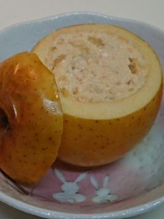 アップルヨーグルトクリーム入り焼き林檎-レシピのメイン写真