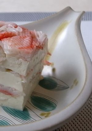 お豆腐とカニカマでちょっとオシャレな一品-レシピのメイン写真