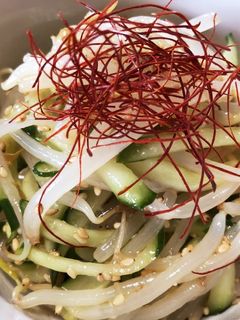 やみつき⁈きゅうりともやしのナムル♪-レシピのメイン写真