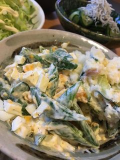 スナップえんどうの卵サラダ-レシピのメイン写真