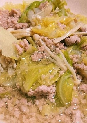 男の春キャベツそぼろあんかけ-レシピのメイン写真