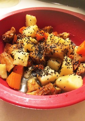 ☆レンジde長芋の胡麻香煮☆-レシピのメイン写真