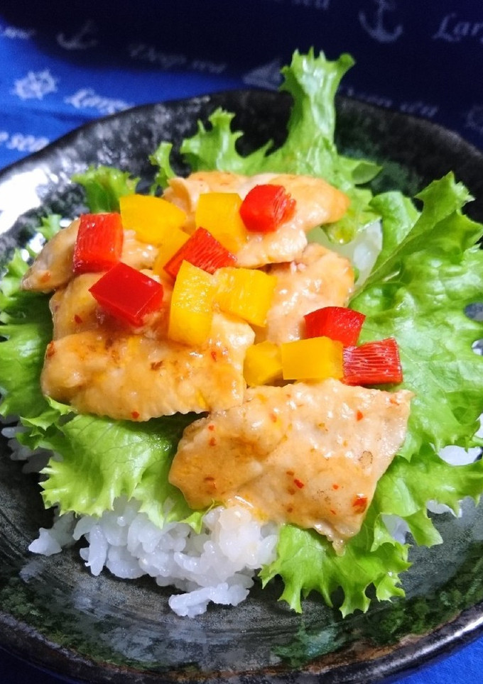 簡単☆ふんわり鶏むねマヨ丼-レシピのメイン写真