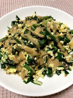 ごま油ソースでニラ豆腐-レシピのメイン写真