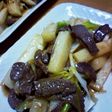 すき焼きのタレで作る♪長芋と牛肉の炒め物
