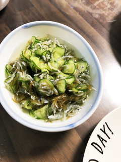 簡単♡きゅうりとじゃこのもずく酢-レシピのメイン写真