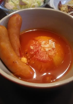 新玉ねぎの野菜ジューススープ-レシピのメイン写真