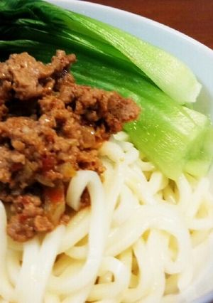 ピリ辛☆レンジで簡単♪肉味噌うどん-レシピのメイン写真