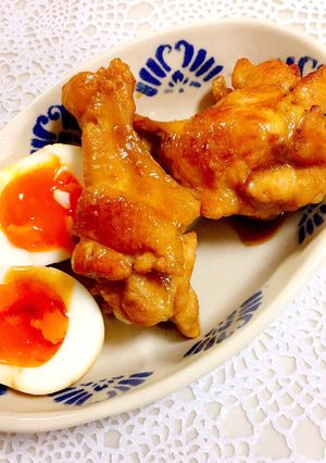 手羽元とゆで卵の＊バター醤油煮＊-レシピのメイン写真